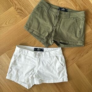 Hollister shorts x 2 size 25